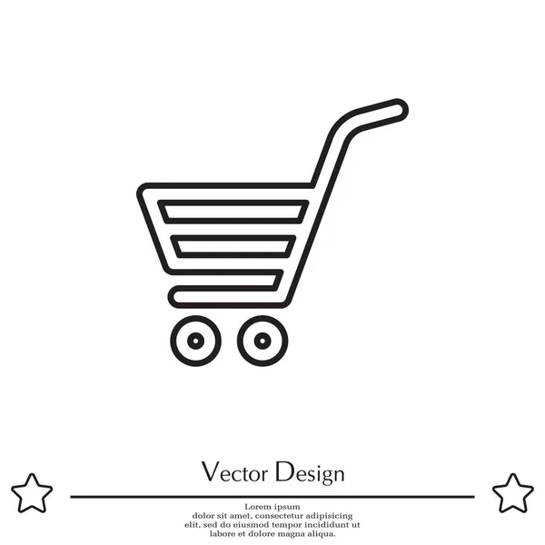 Icono del carrito de compras — Vector de stock