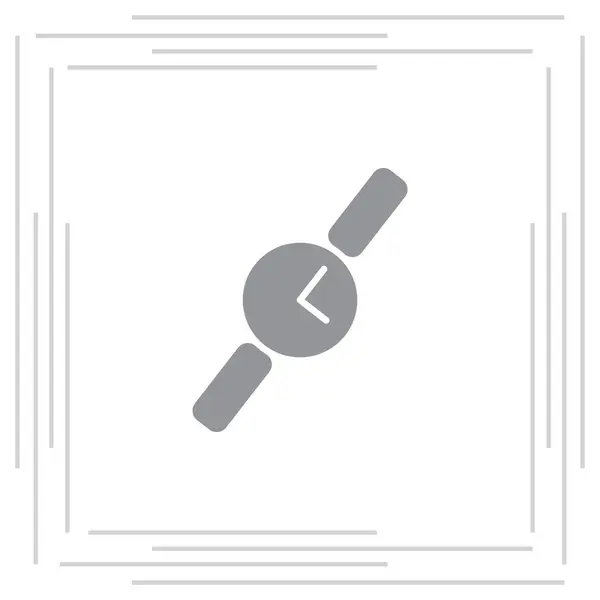 Relógio de pulso ícone plano —  Vetores de Stock