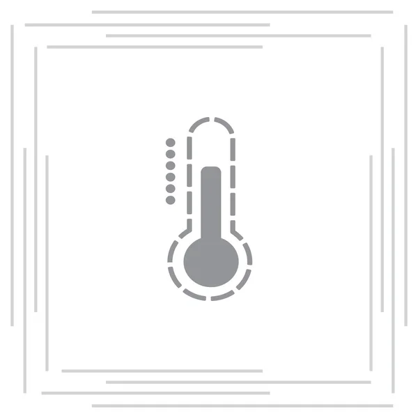 Termometer spindelväv ikonen — Stock vektor