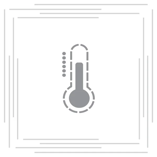 Icône web du thermomètre — Image vectorielle