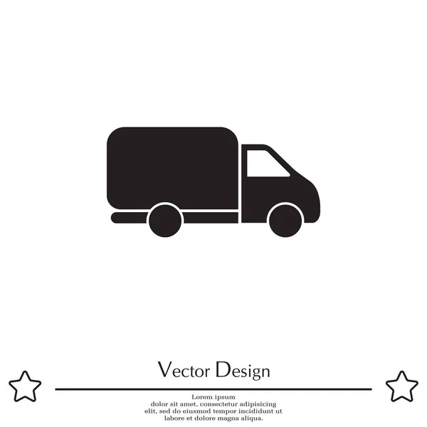 Icon of Delivery truck — Stock Vector