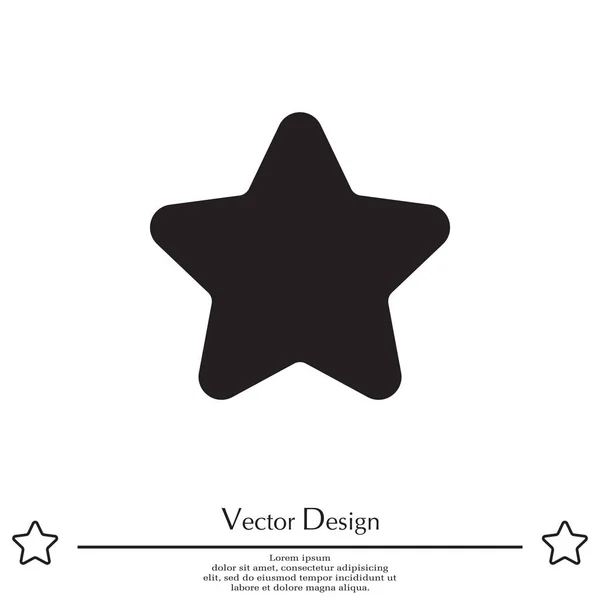 Icono estrella ilustración — Vector de stock