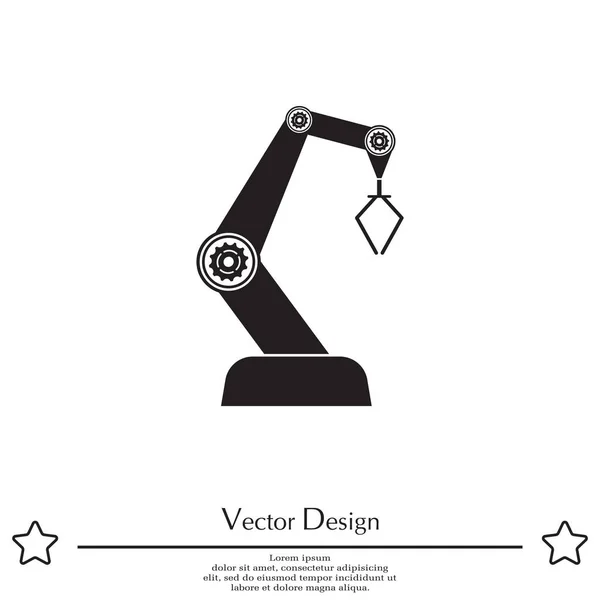 Industrie robot pictogram — Stockvector