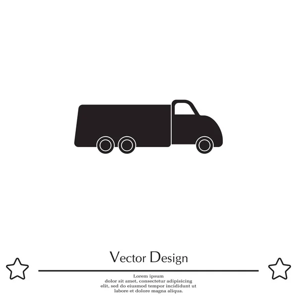 Icône web camion — Image vectorielle
