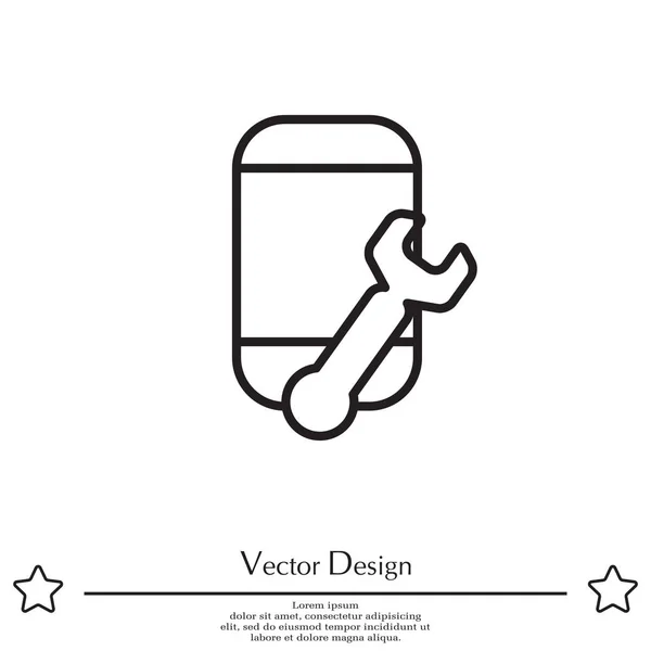 Ilustração do ícone do smartphone — Vetor de Stock