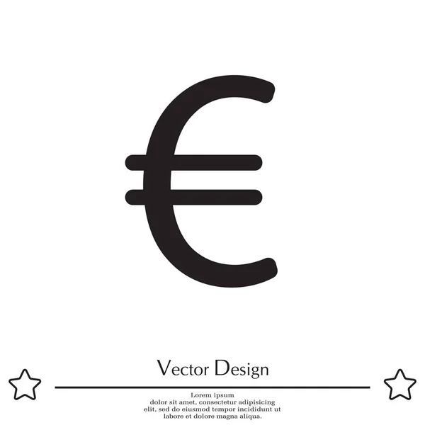 Euro einfaches Symbol — Stockvektor