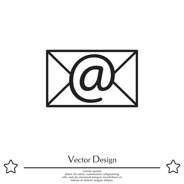 Mensaje de correo icono — Vector de stock