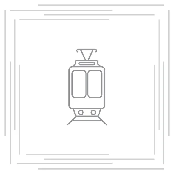 Tren satırı simgesi — Stok Vektör