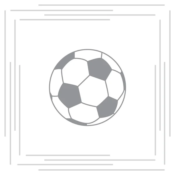 Icono pelota de fútbol — Archivo Imágenes Vectoriales