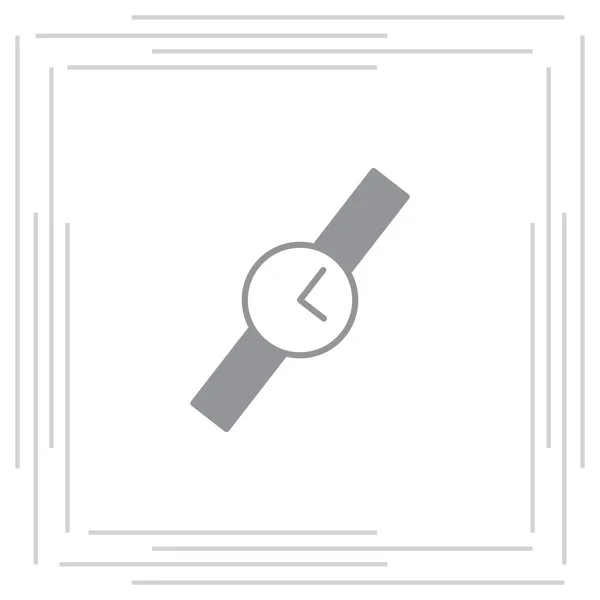 Reloj de pulsera icono plano — Archivo Imágenes Vectoriales