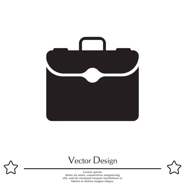 Maletín línea web icono — Vector de stock