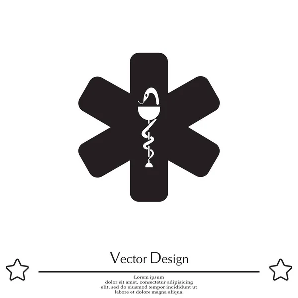 Медицинская (скорая помощь) икона — стоковый вектор