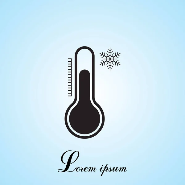 Thermometer Web-Ikone — Stockvektor