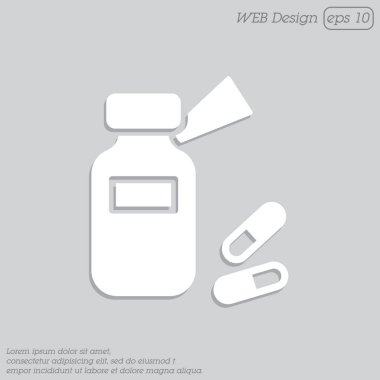 tabletler ve tıp şişe