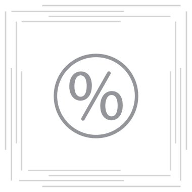 yüzde işareti simgesi