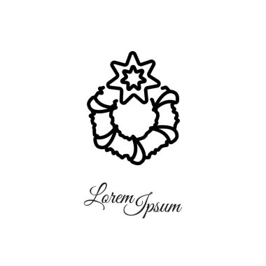 Noel çelenk simgesi