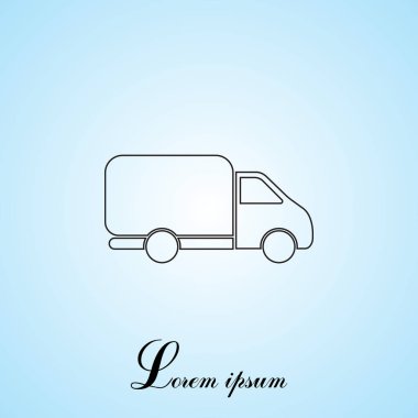 Teslimat kamyonunun simgesi