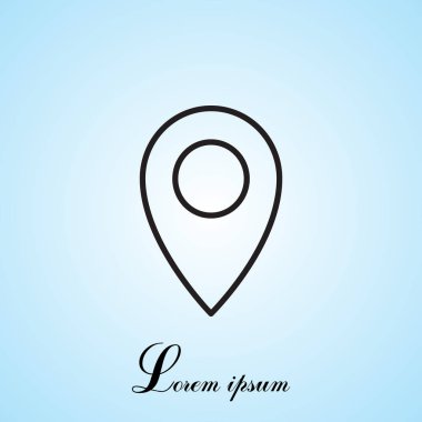 Harita işaretleyici satır simgesi