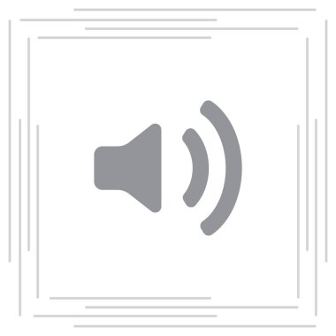 hoparlör işareti basit simgesi