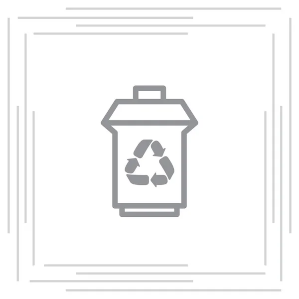 Icône symbole de recyclage — Image vectorielle