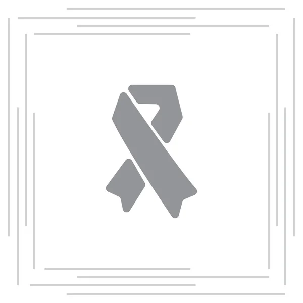 エイズのリボン アイコン — ストックベクタ