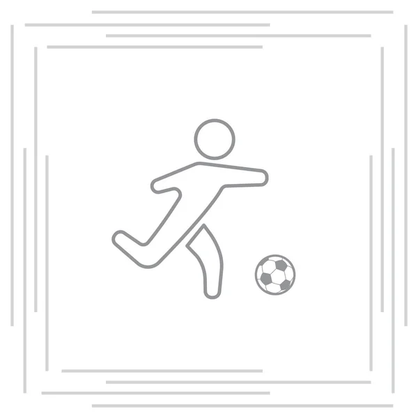 Piłka nożna gracz ikona — Wektor stockowy