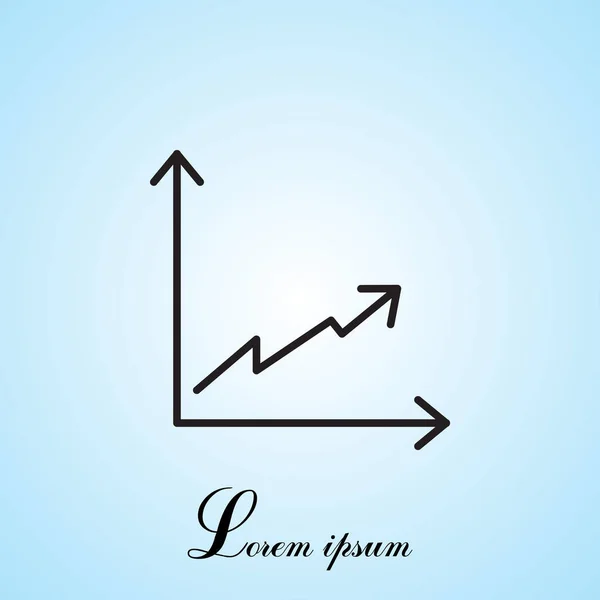 Grafik einfaches Symbol — Stockvektor