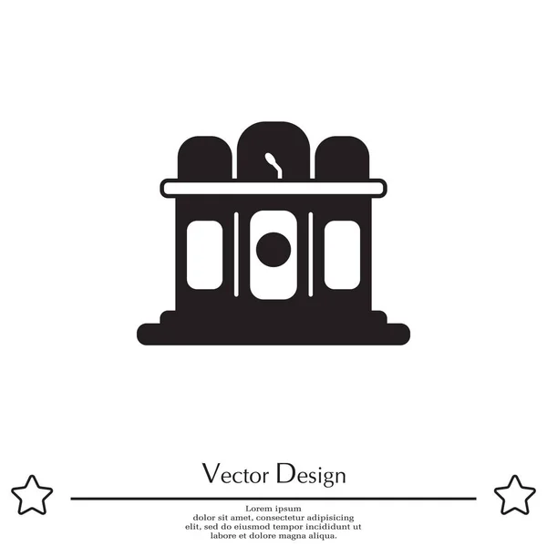 Tribune icône simple — Image vectorielle