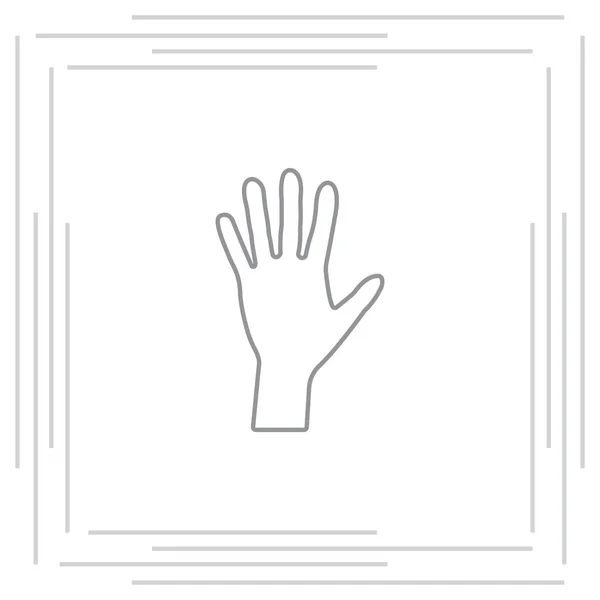 Hand line icon — Stock Vector