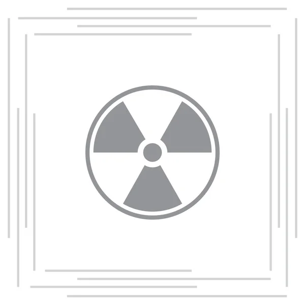 Icono de radiación plana — Vector de stock