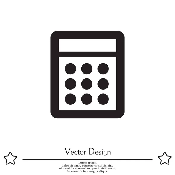 Calculator web icon — Stock Vector