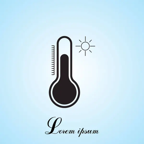 Ícone da web do termômetro —  Vetores de Stock