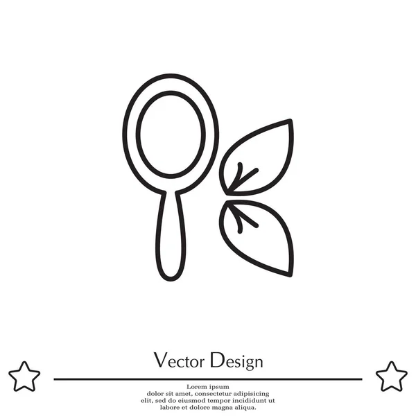 Icono de línea web espejo — Archivo Imágenes Vectoriales