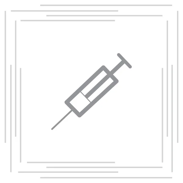 Medication syringe icon — Stock Vector