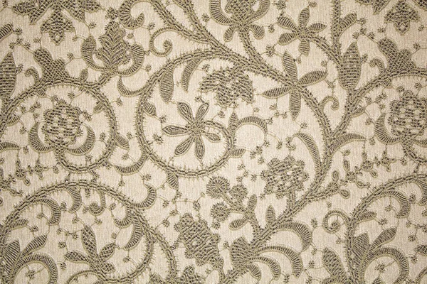 Brown pattern with floral ornament — Stock Photo, Image