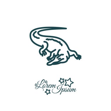 Timsah basit simgesi