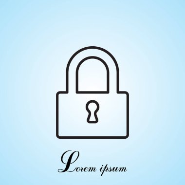 Asma kilit satırı simgesi