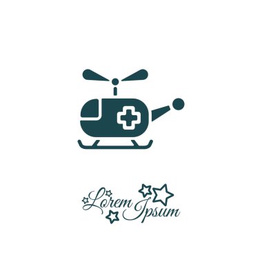 Helikopter ambulans simgesi