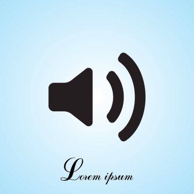 basit hoparlör simgesi