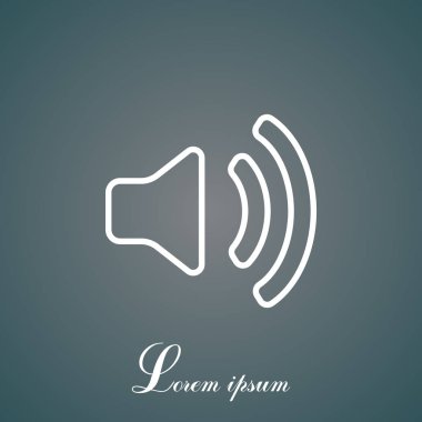 basit hoparlör simgesi