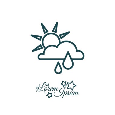  güneşli yağmur simgesi