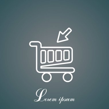 alışveriş sepeti (sepet) simgesi