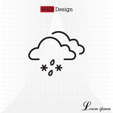 Bulutlar kar ve yağmur ile