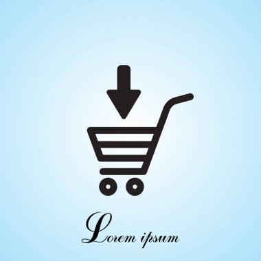 alışveriş sepeti (sepet) simgesi