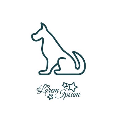 Köpek basit simgesi