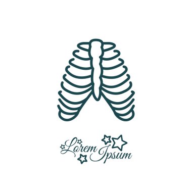 Kaburga web satırı simgesi. 