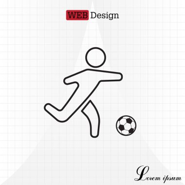 oyuncu siluet topu ile 