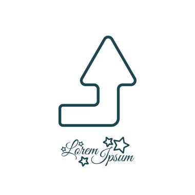 Ok sağ yukarı web simgesi