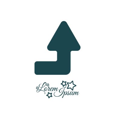 Ok sağ yukarı web simgesi