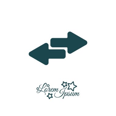 Oklar sağ - sol web simgesi